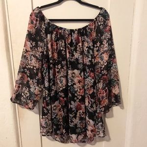 Off the Shoulder Floral Dress